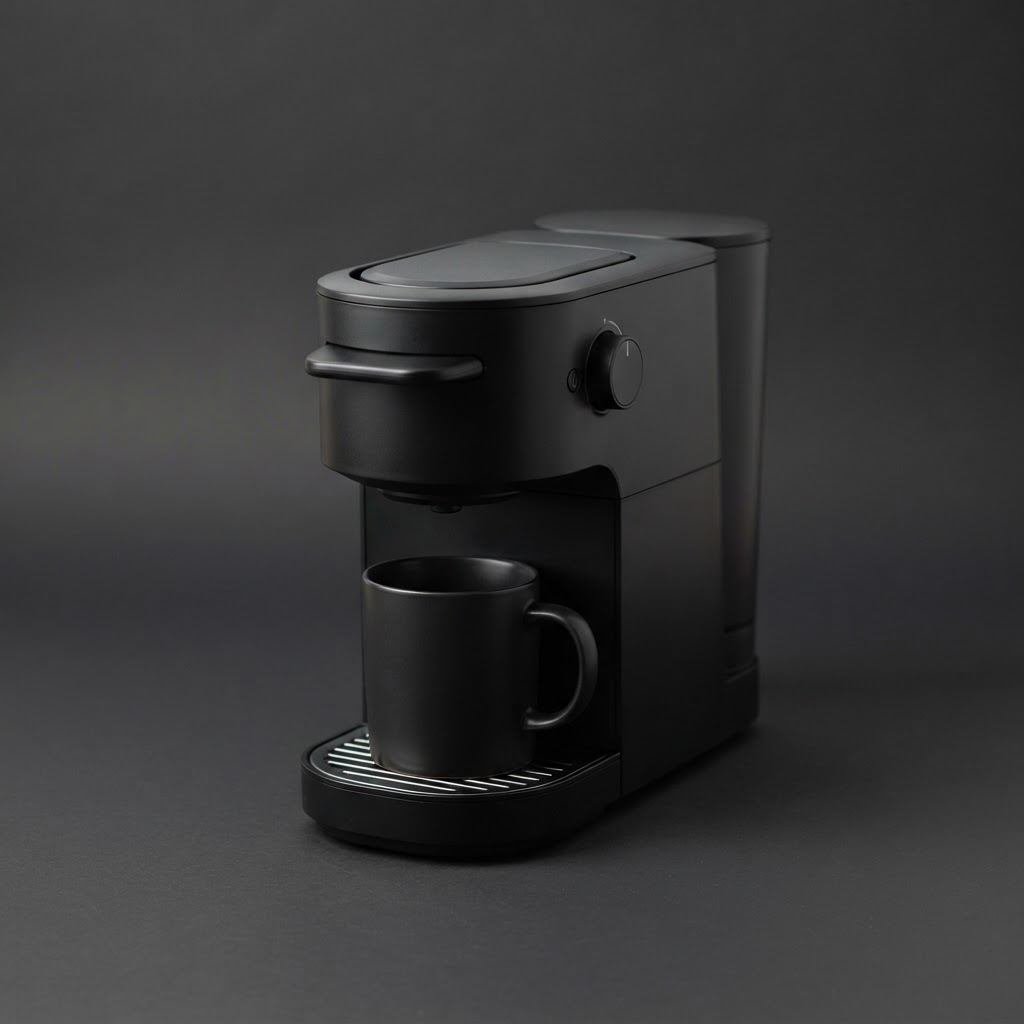 Single-Serve Pod Coffee Maker, Matte Black